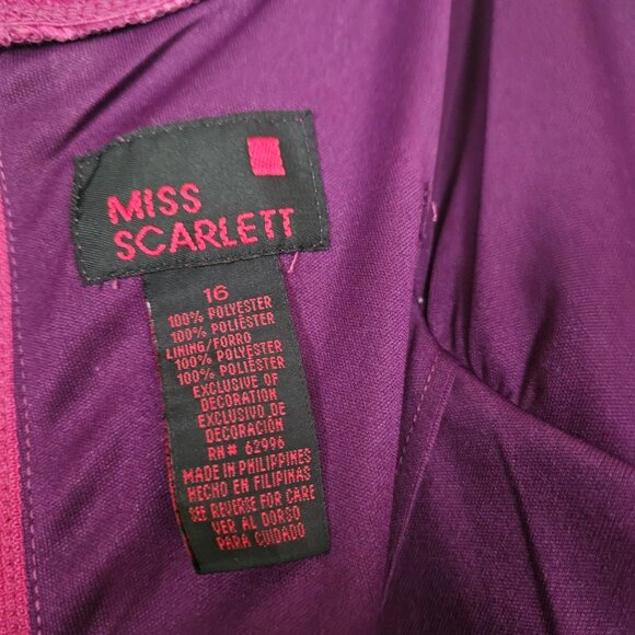 90s Miss Scarlet sz Large Mesh Maxi Dress w Floral Roses and Paisley Strappy - Picture 6 of 6